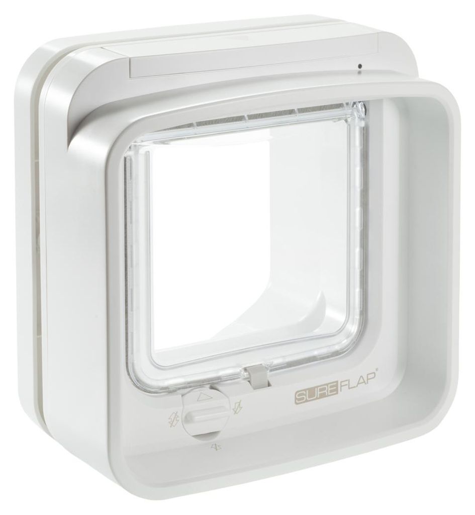 Trixie SureFlap DualScan Freilauftür mit Mikrochiperk. 21 × 21 cm, weiß