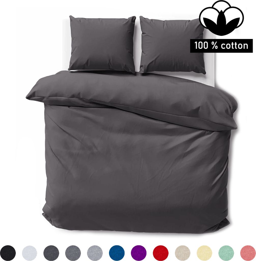 s Bettset aus Mako-Satin 100% Baumwolle 135x200 155x220 200x200 200x220, Größe:135 x 200 cm, Farbe :Rosa