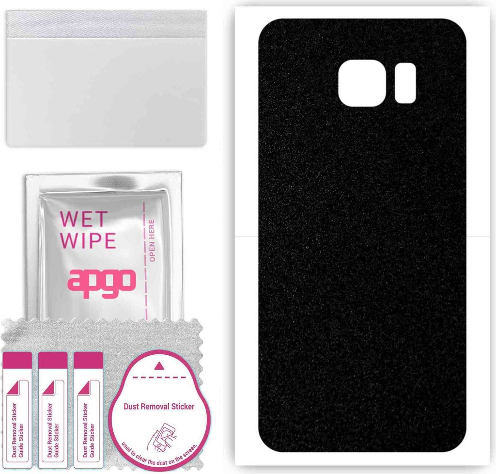 apgo Rückseite Schutzfolie, Skin, kompatibel mit Samsung Galaxy S7 active, Hinten Displayschutzfolie aus Vinylfolie, kratzfest, einfache Montage -...