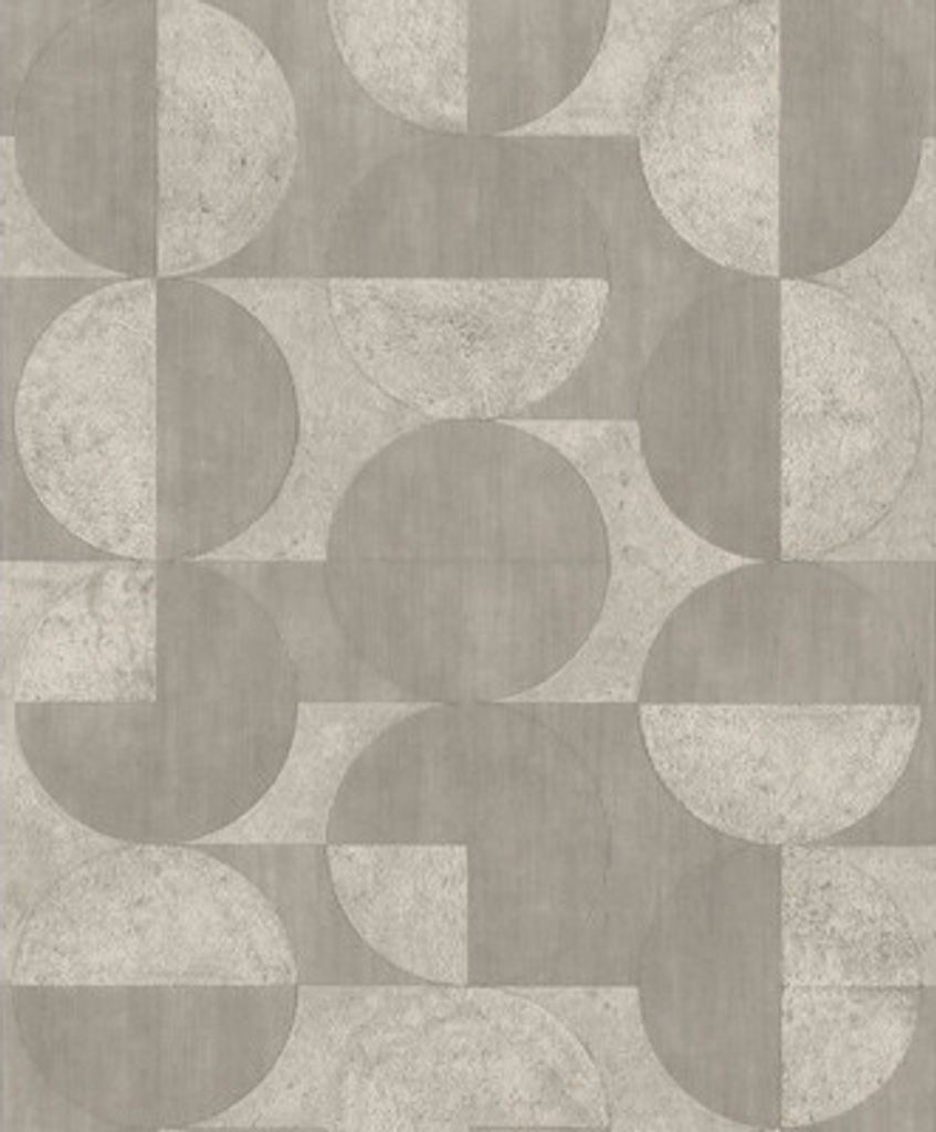 Vliestapete 521351 Concrete kreise grau