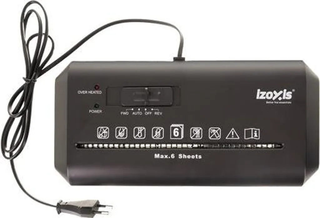 Destructeur de documents P-2 automatique compact avec bac de 10L - 5