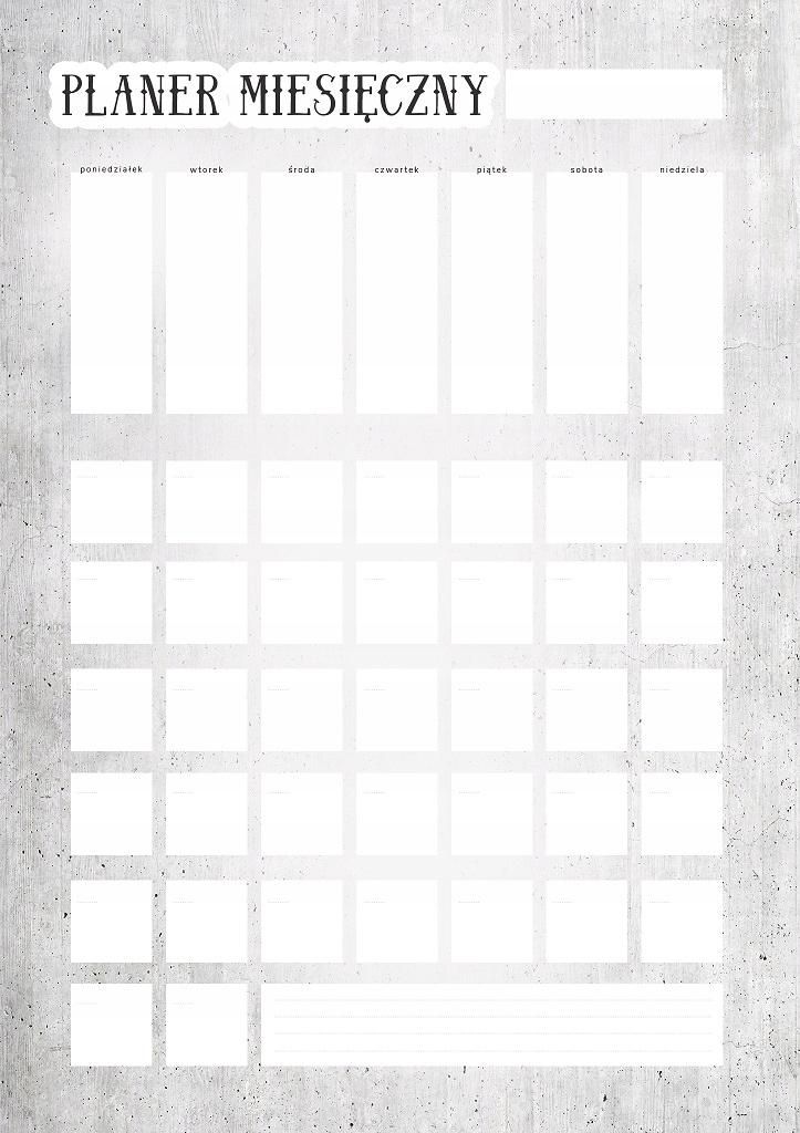 Dry Erase Planner Universal Monatskalender, Aufkleber 30x42cm