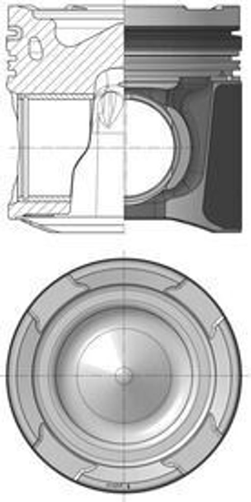 KOLBENSCHMIDT 41120600 Kolben für VW CONSTELLATION für VAN HOOL T-Serie für MAN HOCL