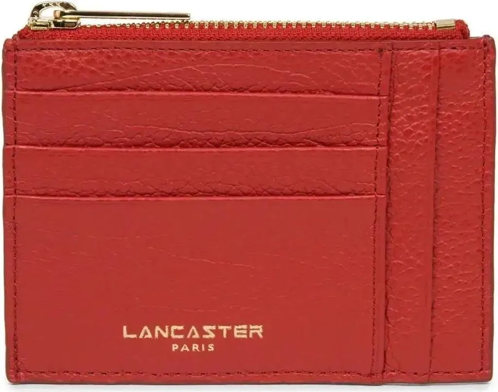 Petit Porte-Cartes Femme Lancaster Dune Rouge : Maroquinerie Fine Chic
