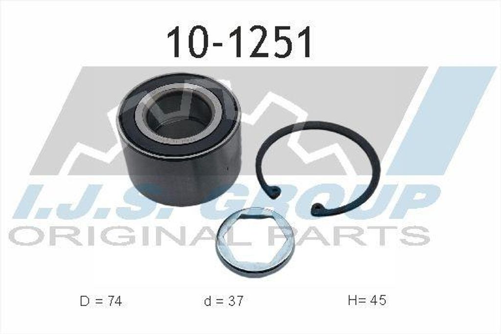IJS GROUP Radlagersatz Hinten Links Rechts für OPEL Omega B Limousine (V94) 74mm 10-1251
