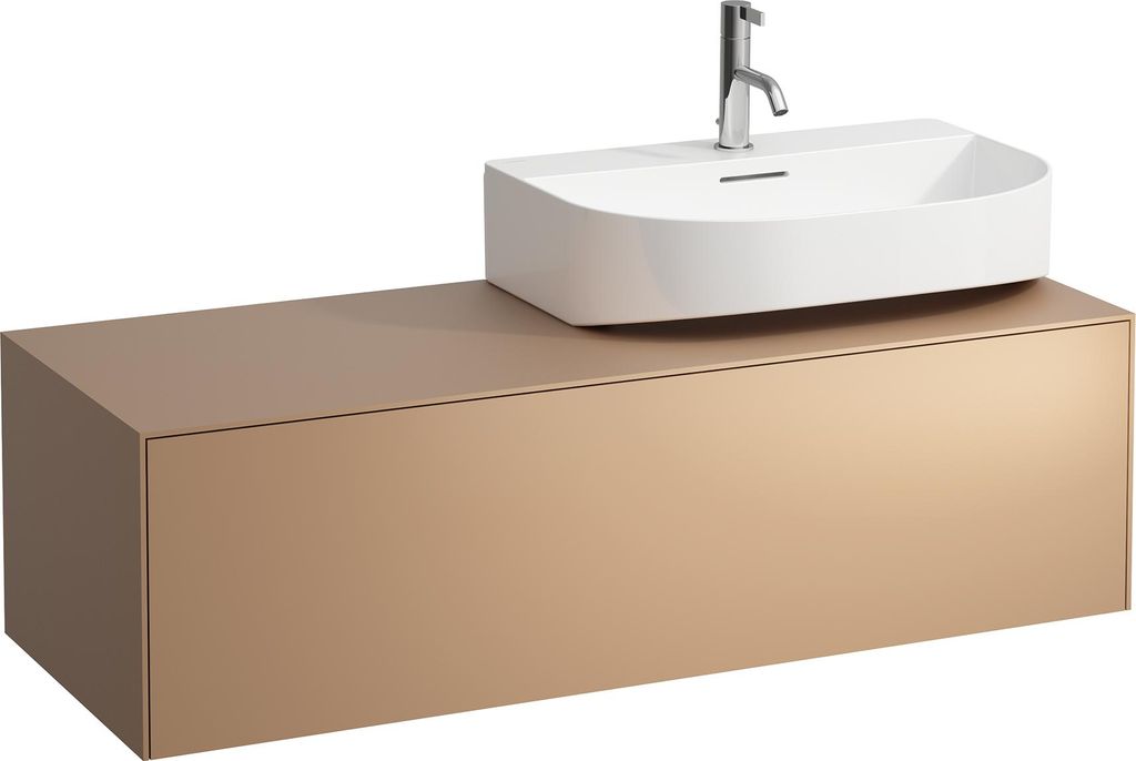LAUFEN SONAR Schubladenelement, 1 Schublade, passend zu Waschtisch H816341, H816342, Ausschnitt rechts für den Waschtisch, H4054530340411