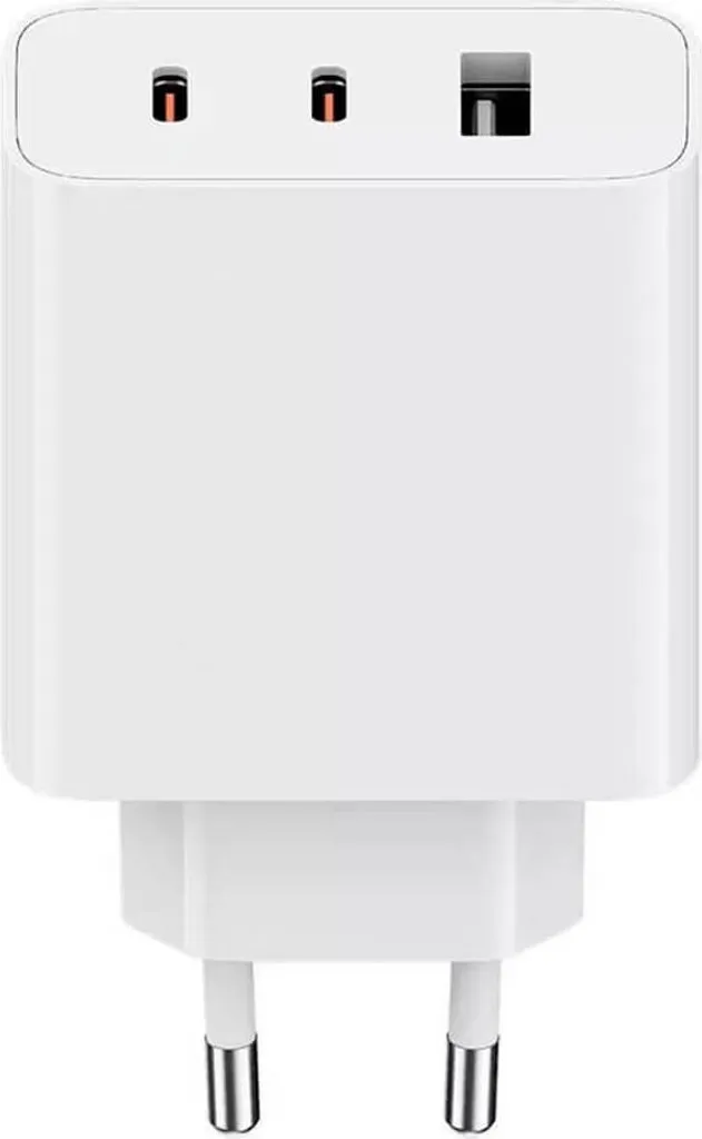 Chargeur Secteur Rapide Xiaomi 67W GaN avec 3 Ports USB-C et USB-A Blanc