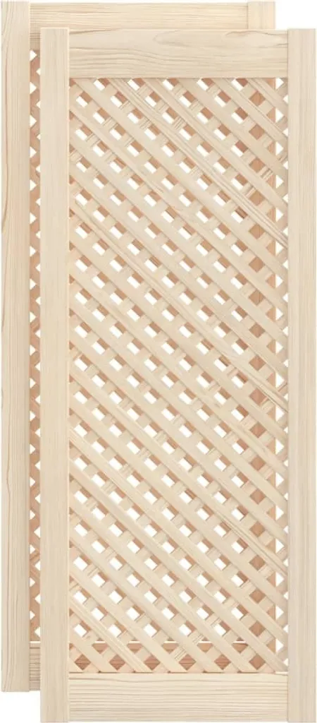 Portes d'Armoire Ventilées en Pin Massif 39,5x99 cm pour Éviter l'Humidité