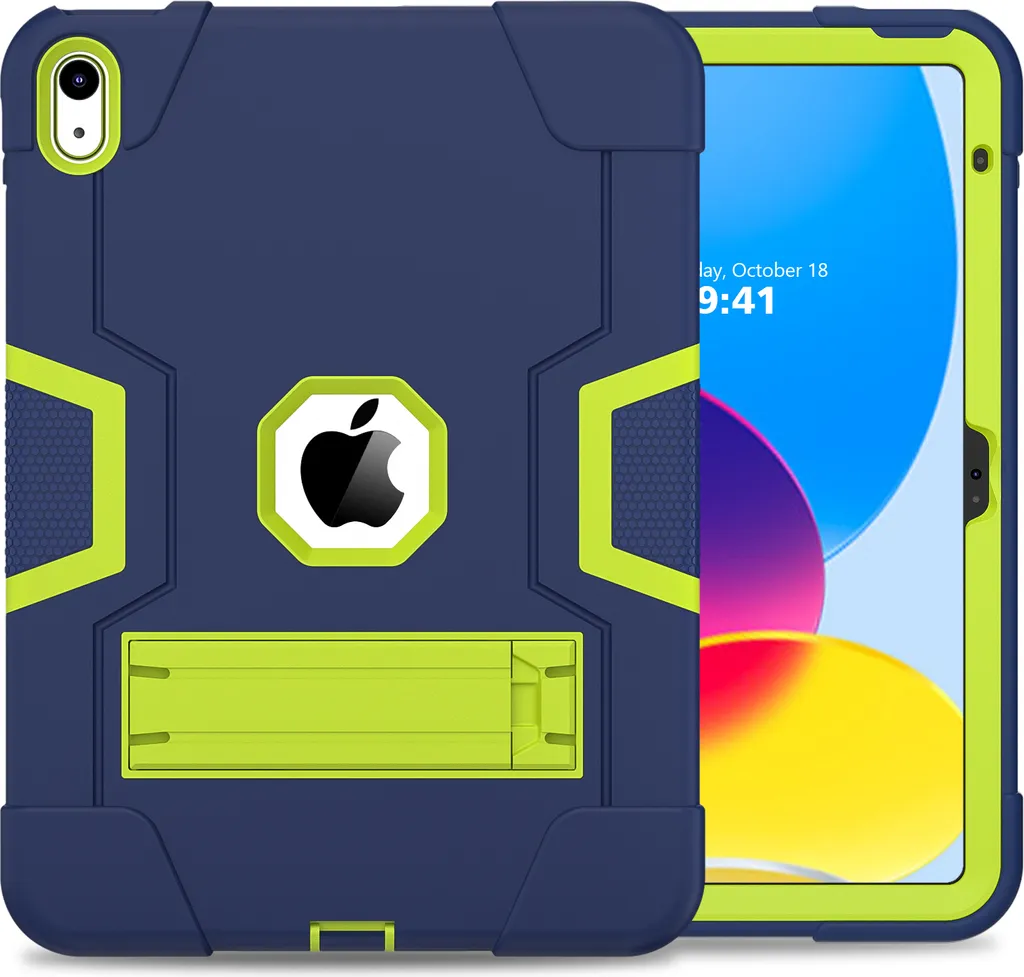 Custodia iPad 10a Gen 2022 10.9 Rugged Verde - Protezione Antiurto Top