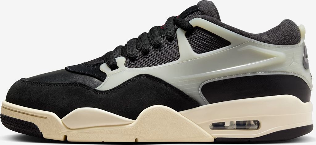 Nike Air Jordan 4 RM "Black Sail Coconut Milk" Schwarz/Weiß, Größe: 40,5