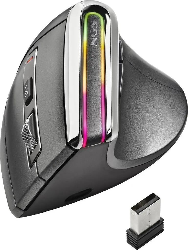 Souris Verticale Ergonomique contre Douleur Poignet NGS Evo Karma sans Fil