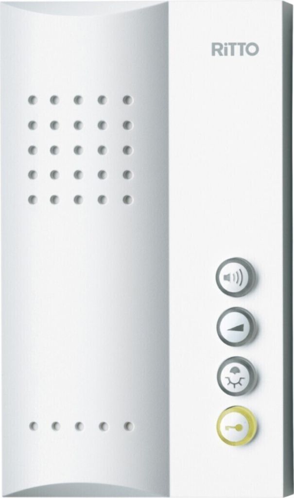 Schneider Electric Ritto Freisprechstelle, Gegensprechanlage, Türsprechanlage, Weiss, 1723070