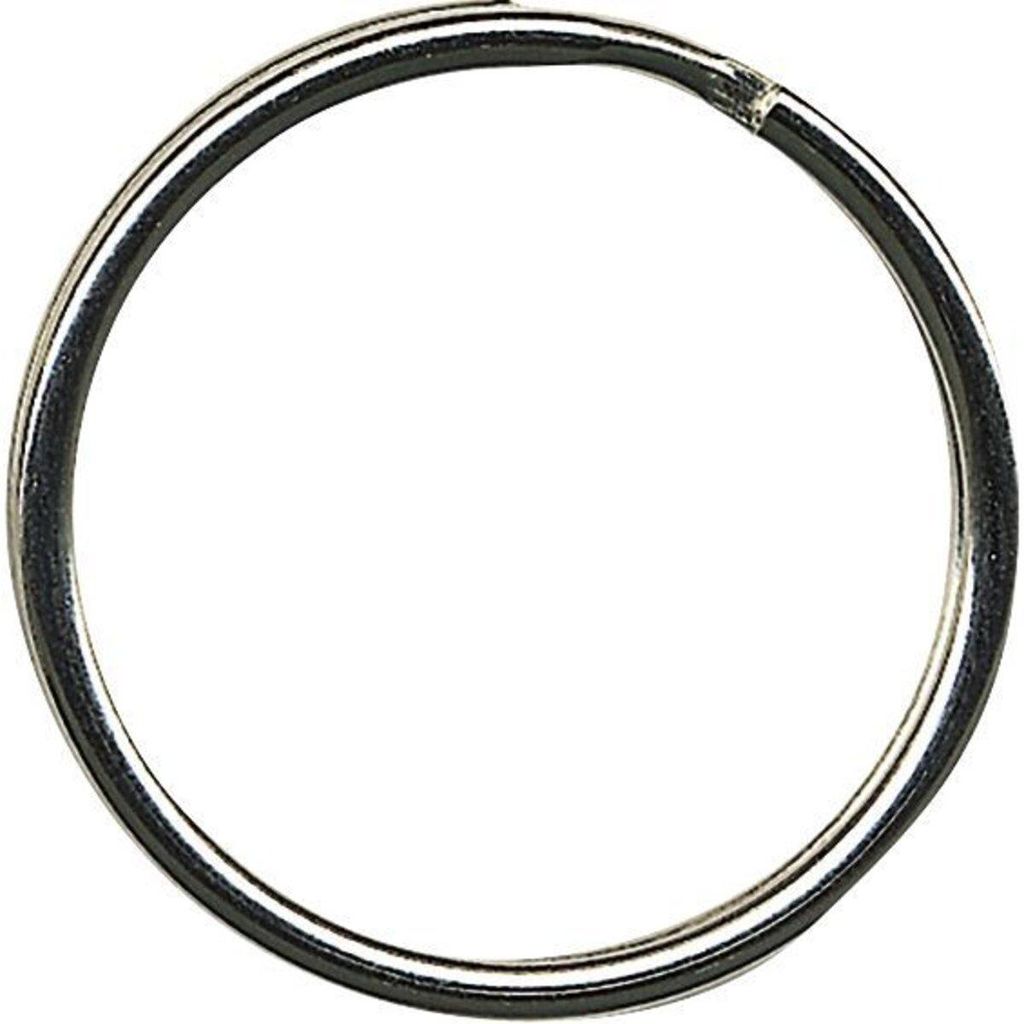 ALCO brelok do kluczy 30mm metalowy jasny niklowany srebrny Zdjęcie produktu 