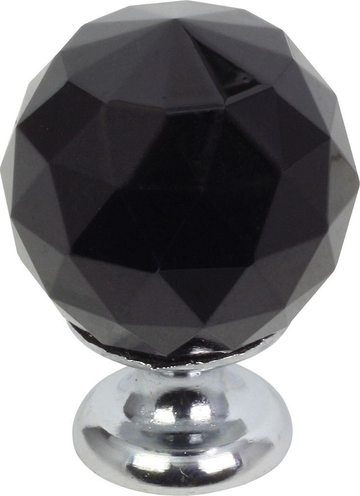 Domino Elegante Crystal Palace Möbelknopf 40mm in Chrom & Produktbild 