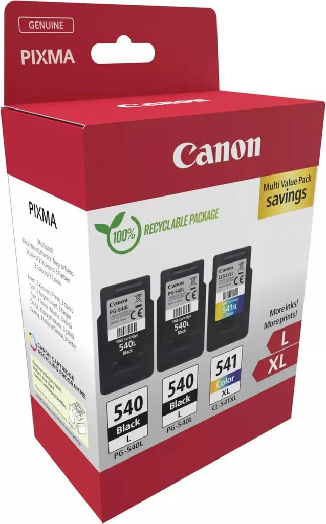 Cartouche d'encre Canon PG-540XL CL-541XL évitez les pannes d'encre XL