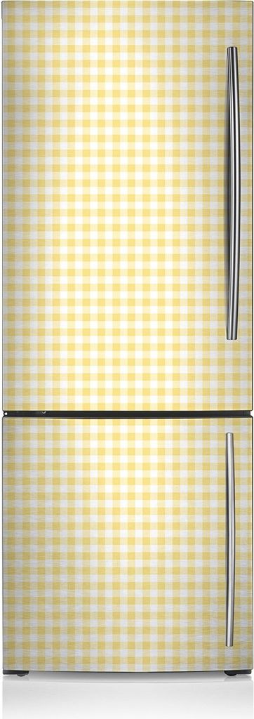 Kühlschrankmagnete Kühlschrank Magnetfolie Magnete Küche 70x190 cm - Gelb kariert