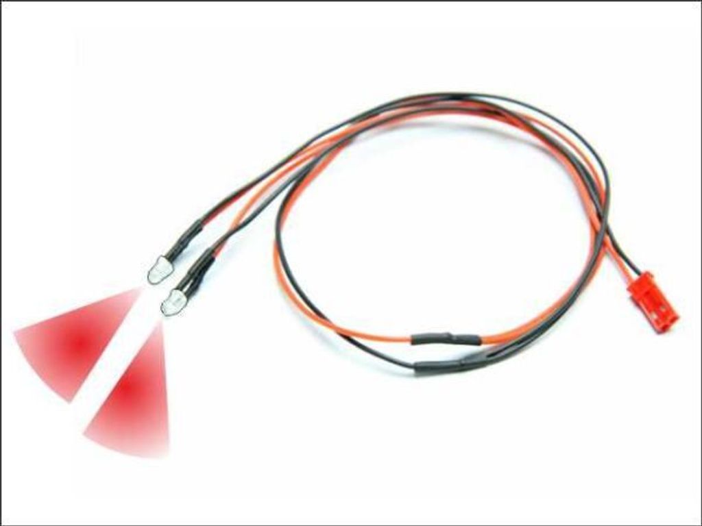Pichler 2x LED Licht Kabel Farbe Rot