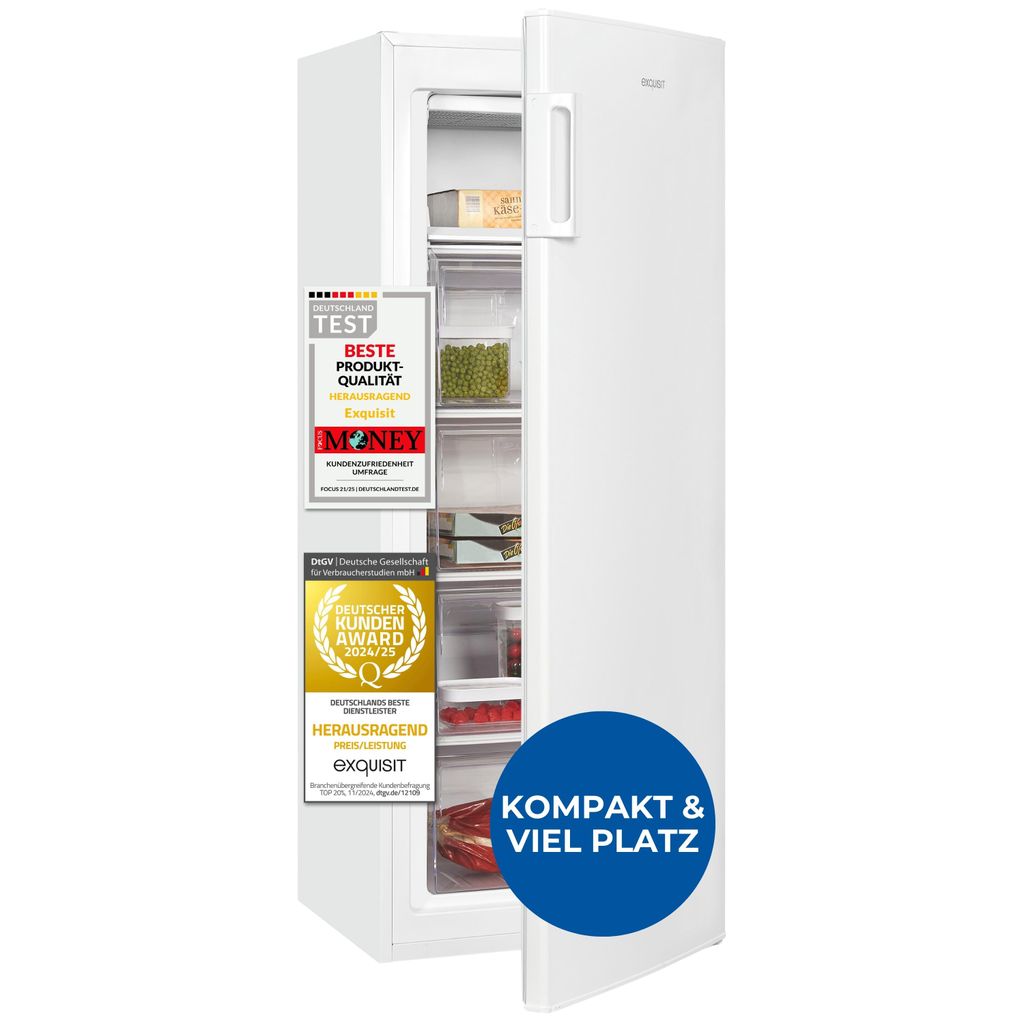 Exquisit Gefrierschrank, 168 Liter, 4-Sterne-Gefrieren, Produktbild 