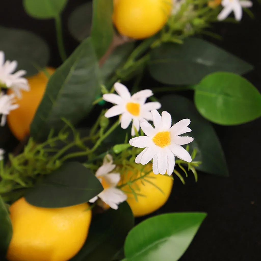 Larme de citron artificielle 60cm - Guirlande décorative pour la maison