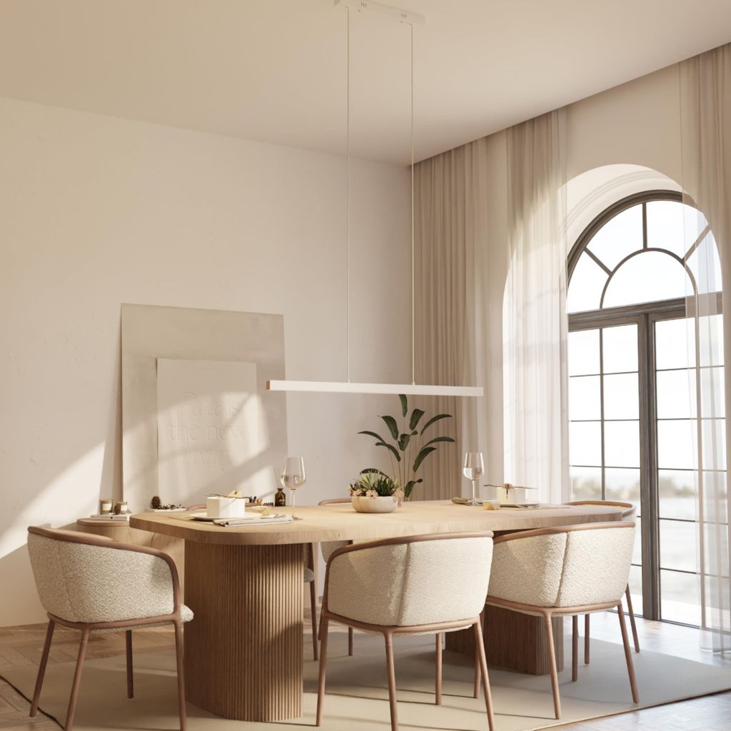 LUMIÈRE Design Pendelleuchte 'Calimera' 120cm LED dimmbar Produktbild 
