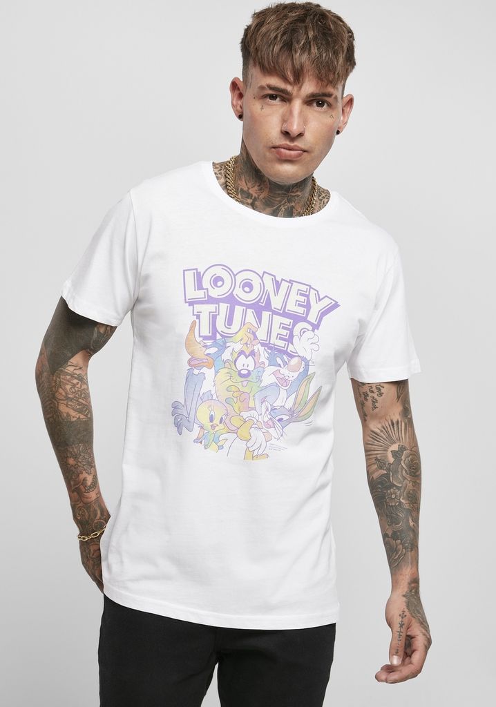 Merchcode T-Shirt Looney Tunes Rainbow Friends Tee White-XL