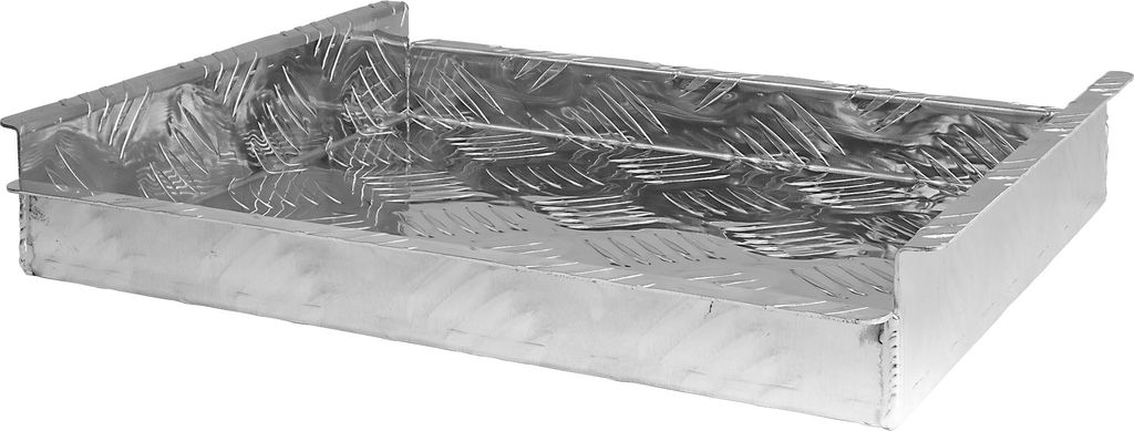 Trucky Einhängefach für Truckbox D160, Einsatzkasten Einsatz Schale Organizer Einlegebox, Werkzeugkiste Deichselbox Aluminium 28 x 34 x 6 cm