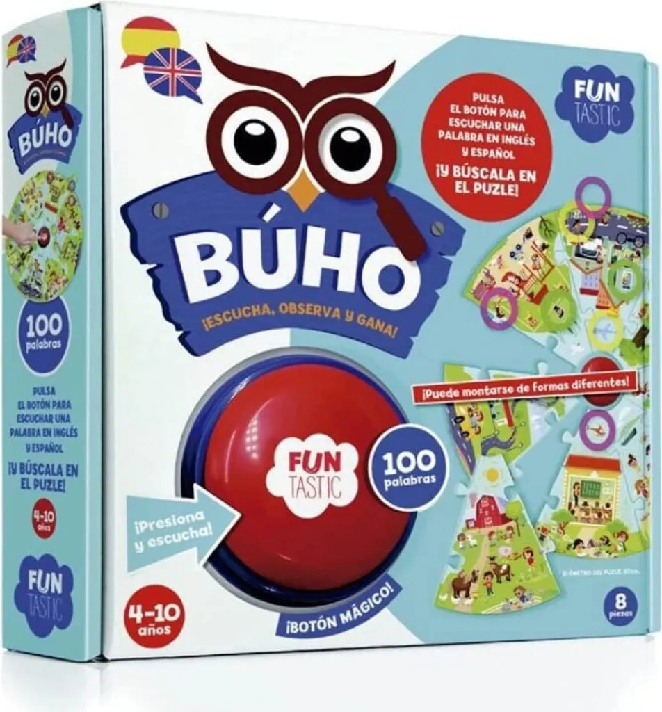 Jouet Éducatif Hibou Transparent Funtastic - Apprentissage 100 Mots Enfant