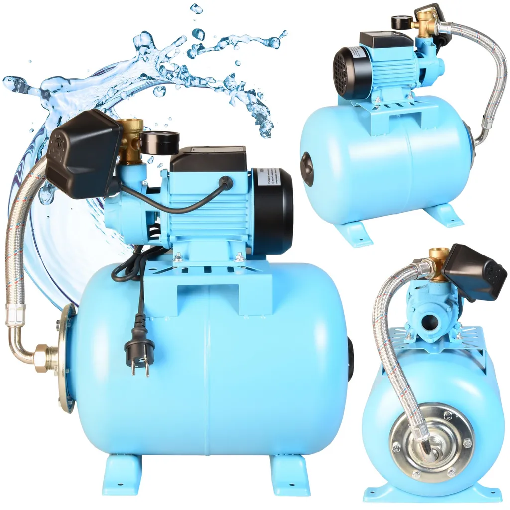 Surpresseur d'Eau Domestique 24L Pompe QB60 370W Set Complet Inclus