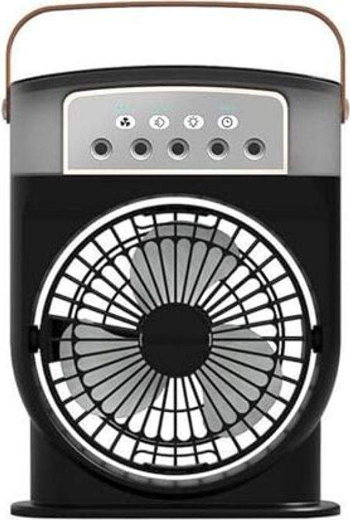Mini -Lüfter kleiner Wachstum Tragbarer Klimaanlage USB Ruhige Batterieperson persönlicher Kühler Nachttisch (schwarz)