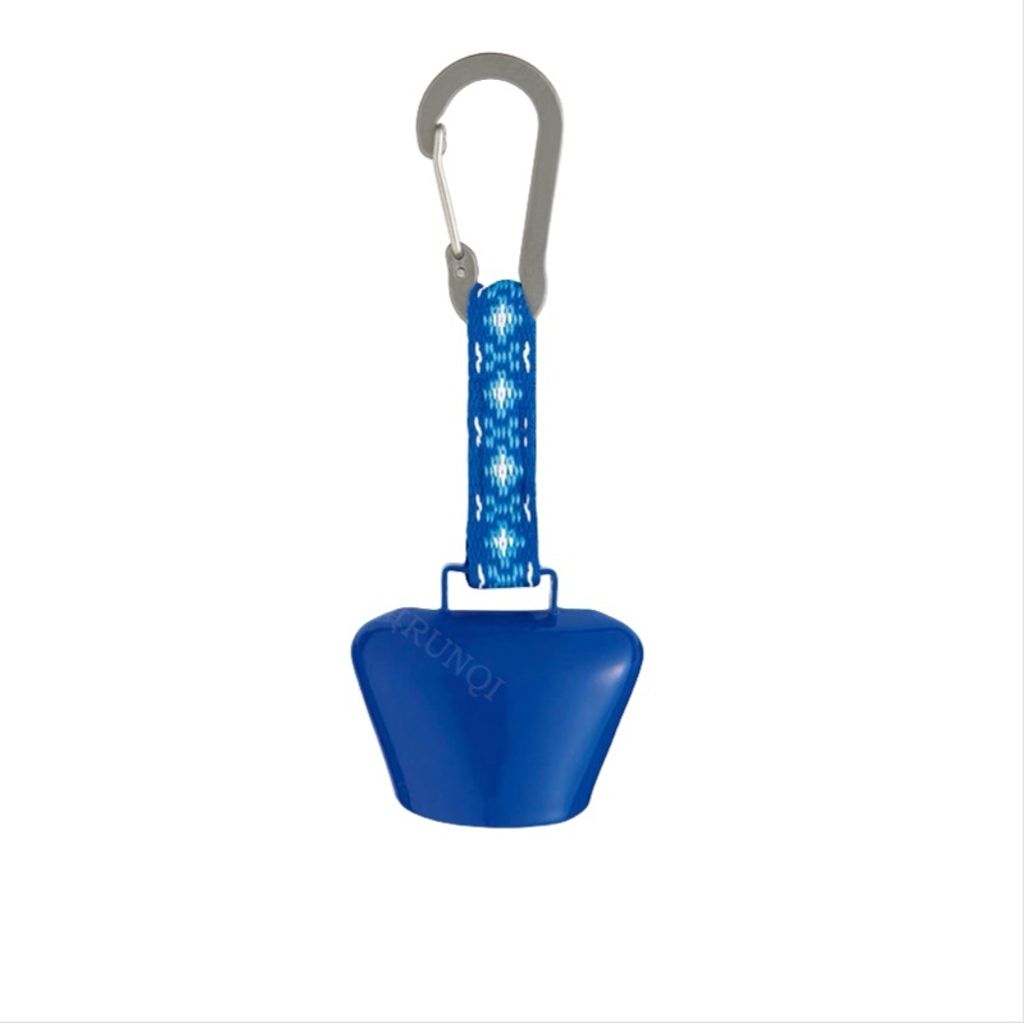 INF Outdoor-Wander-Camping-Anti-Verlust-Glocke mit Metallclip Blau