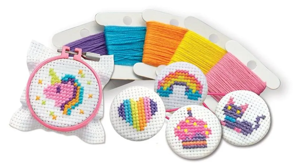 Kit de broderie enfant Mini-nœuds au point de croix 4M - Loisir créatif