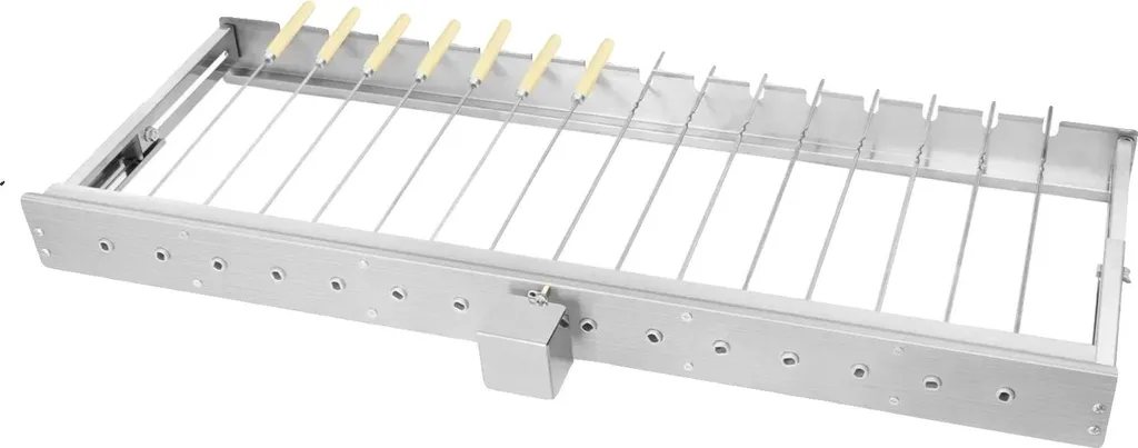Griglia elettrica, rotazione automatica, larghezza regolabile, lunghezza 80 cm - 1