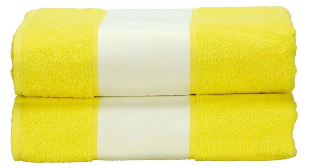 ARTG - Badetuch "Subli-Me" LT2253 (Einheitsgröße) (Leuchtend Gelb)