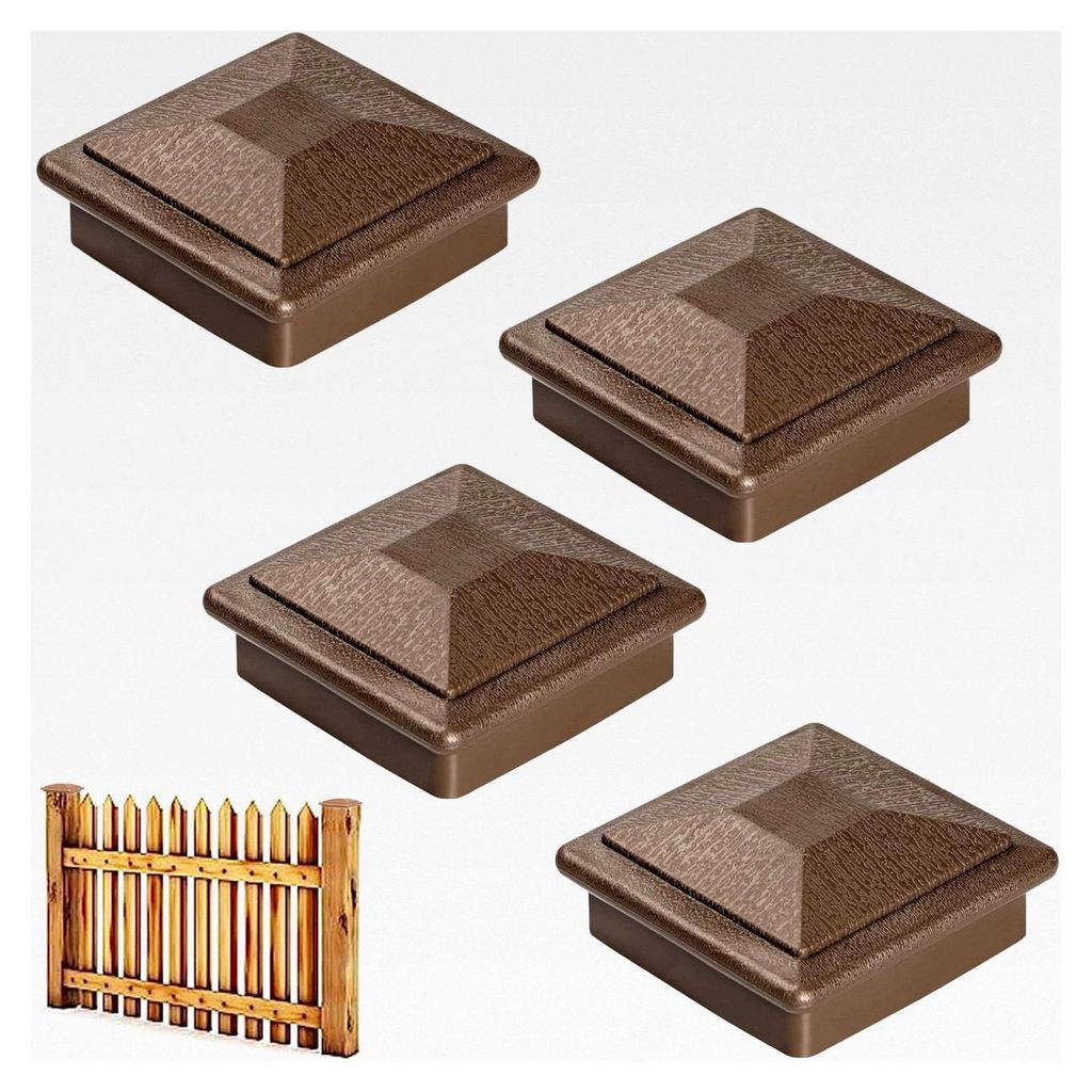 Pfostenkappen aus Kunststoff für 4x4 Zoll Zaunpfosten (tatsächlich 3,5 x 3,5 Zoll)