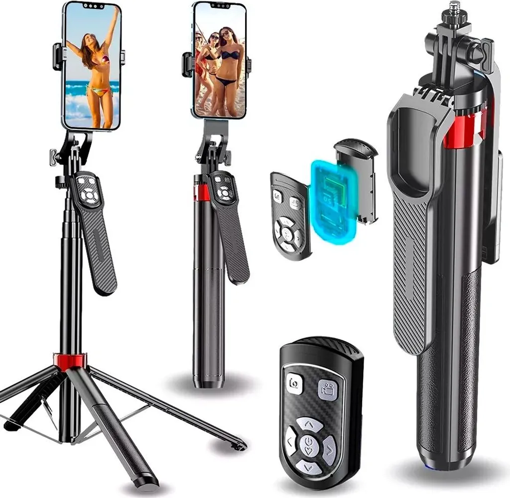 Trépied selfie 180 cm Kjek stable pour éviter les photos floues
