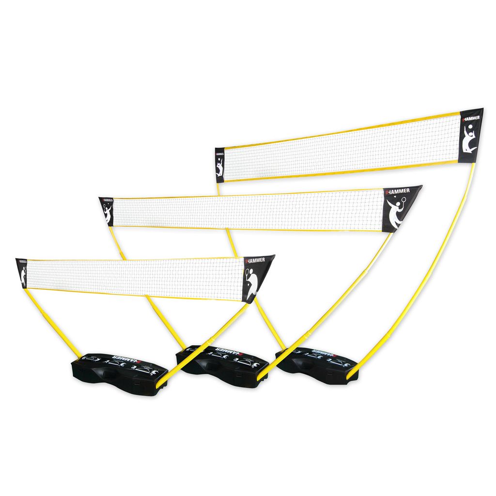 3mTragbares Badmintonnetz-Set mit Ständer-Tragetasche Volleyballnetz mit Tasche 