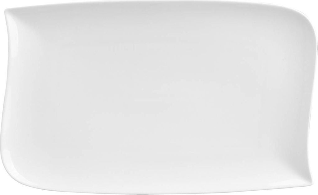 Set von 6 flachen rechteckigen tellern welle 33x20cm - SG Produktbild 