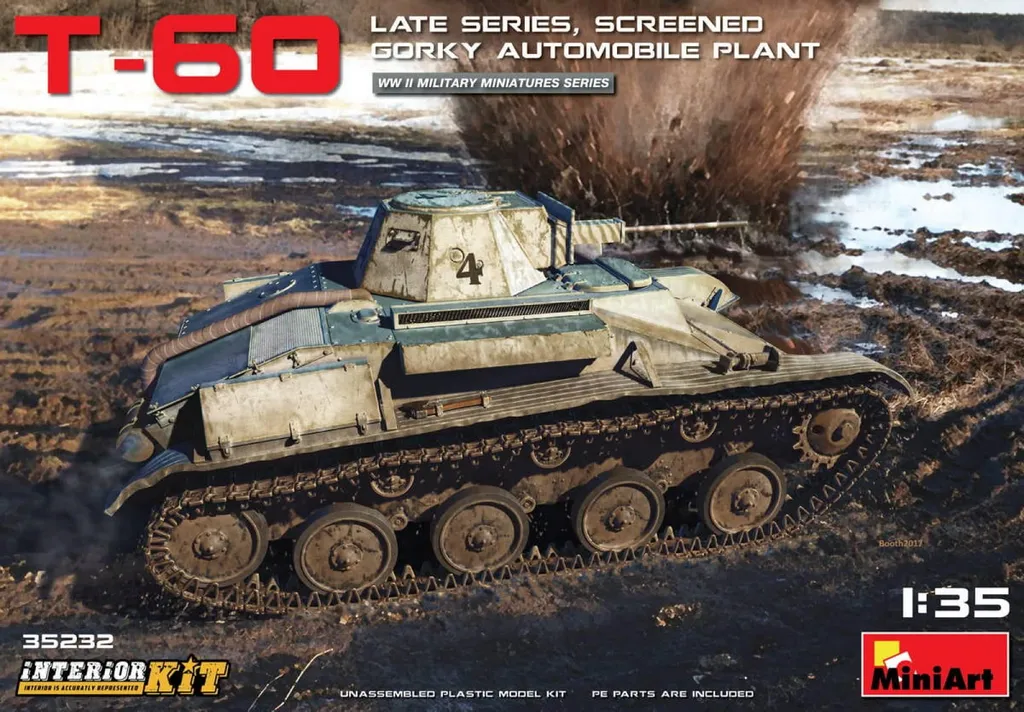 Maquette de char T-60 série tardive MiniArt 1:35 avec intérieur complet