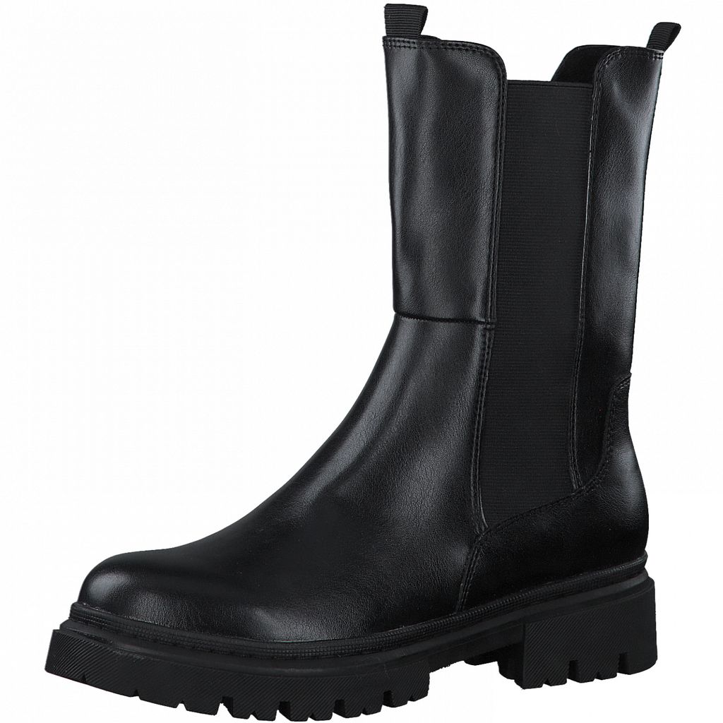 MARCO TOZZI Damen Stiefeletten Chelsea Boots Halbschaftstiefel 2-25411-27, Größe:39 EU, Farbe:Schwarz