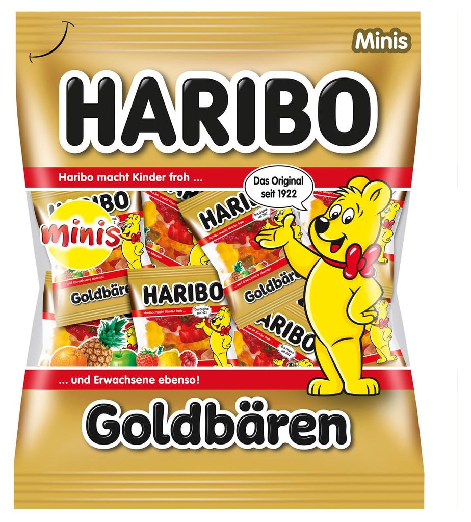 Haribo Zlatí medvídci v praktickém mini formátu 20 mini Obrázek produktu 