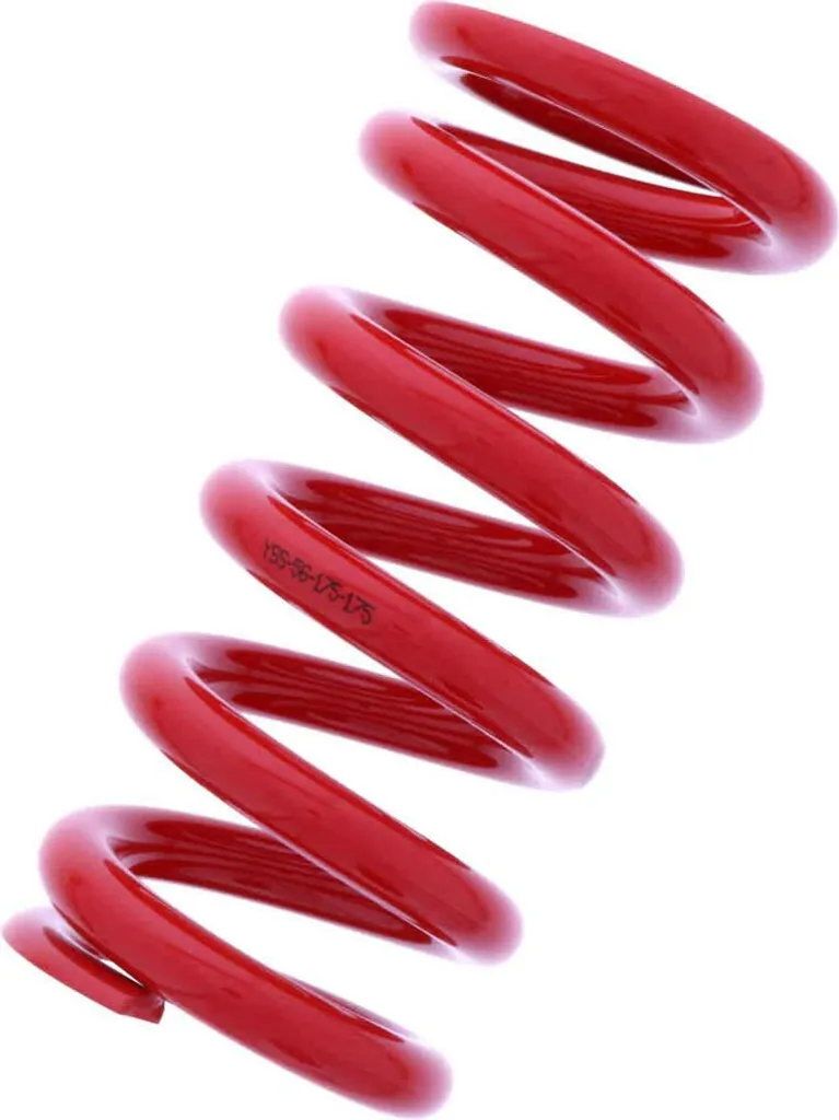 Ressort de suspension hélicoïdal YSS rouge série 56-175-175 moto