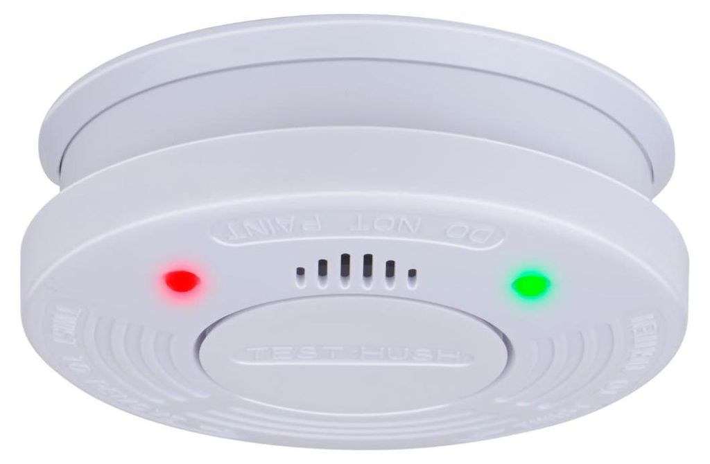 Grundig Rauchmelder 10 Jahre Batterie mit Optischem Sensor - Rauchwarnmelder mit Test und Stummschaltung - Feuermelder mit 85dB Alarm und LED Anzeige