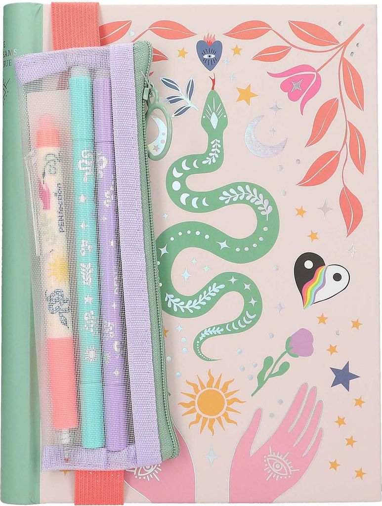 Trendartikel PENfection Notizbuch mit Stifteset SNAKE