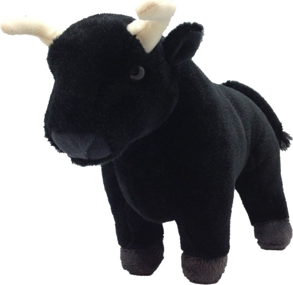Wild Republic Spanischer Stier - Plusch - schwarz - 20 cm - Produktbild 