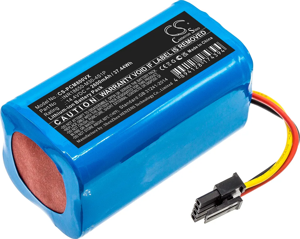 Batterie Haute Capacité 14.4V pour Proscenic Floobot X1 remplace T-4S1P