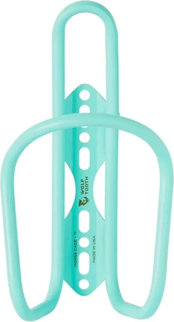 Porte-bidon Morse Wolf Tooth Titane Teal pour Bikepacking et Gravel