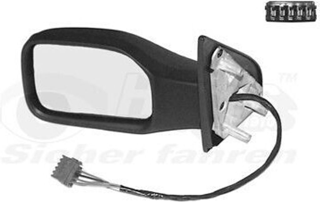 VAN WEZEL 4009807 - OE 8148QJ Außenspiegel, links für 106 II