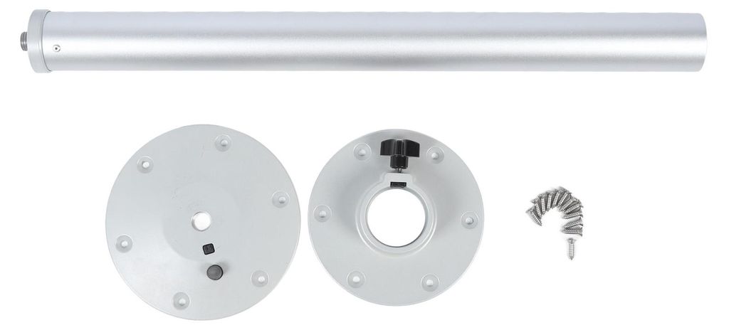 Wohnmobil-Tischbein-Set, 695 mm, Aluminiumlegierung, abnehmbarer Wohnmobil-Sockelständer für Bootsponton, Yachtdeck, Silber