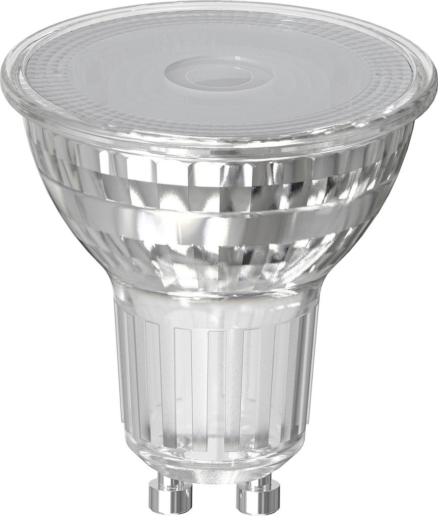 A studio shot of an LED light bulb.