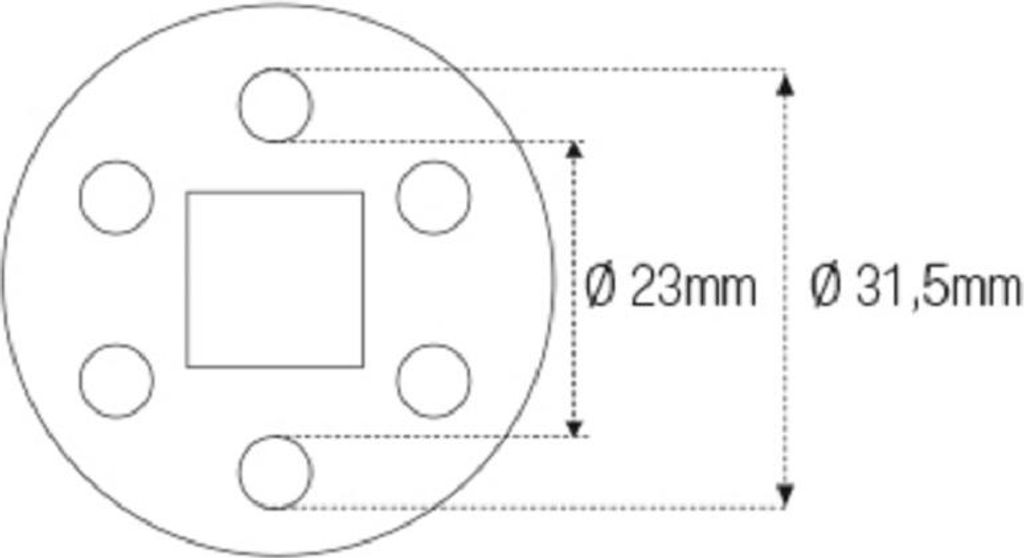Gancio JMP per testa di sterzo Ø interno 23 mm/esterno 31,5 Immagine del prodotto 